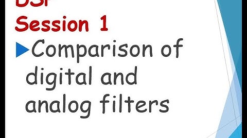 DIGITAL FILTERS INTRODUCTION