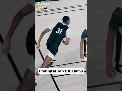 Bronny getting active at NBPA Camp 💯