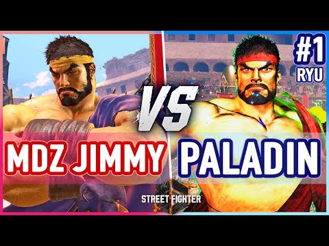 SF6 🔥 MDZ Jimmy (Ryu) vs Paladin (Ryu) 🔥 Street Fighter 6