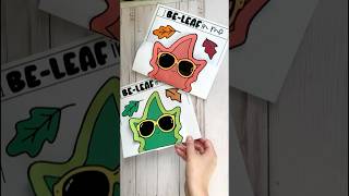 Fall leaf man craft for growth mindset and resilience 🍂 #fallcrafts #growthmindsetteacher