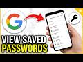How to Find Saved Passwords? Here's the Solution
