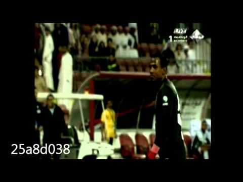 محاولة استفزاز ماجد ناصر حارس نادي الاهلي الاماراتي