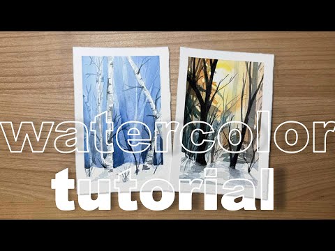 Landscape in Watercolor 🎨 Art Tutorial for Beginners