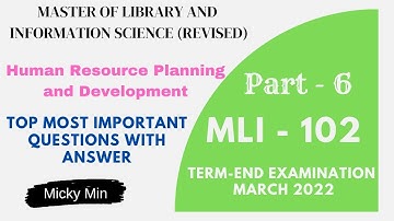 MLI102 Top Most Important Questions+Answers Term End Exam March 22 | HR Planning and Development