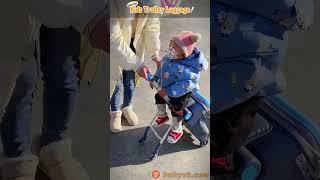 Traveling with Kids Made Easy: The Sitting Riding Kids Trolley Luggage Solution! #cutebaby #babycare