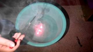 Cesium in Water 铯与水反应