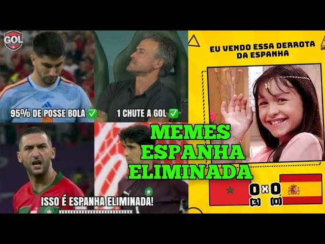 Eliminação da Espanha para Marrocos quebra a internet; veja os memes –  LANCE!