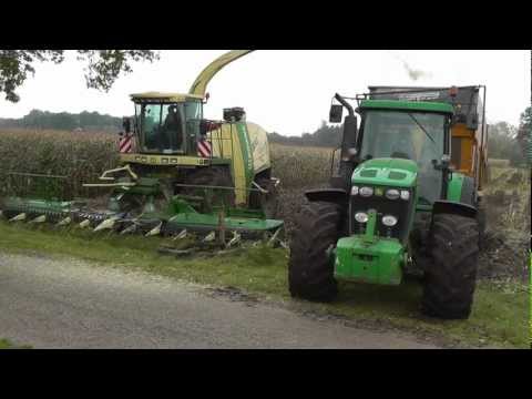 Maize 2011 with Krone BigX 650. John Deere Super Power - nearly bogged!