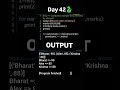 Day 42 of Python Basics🐍#shorts #viral #trending #python #pythoncoding  #pythontricks #coding #coder
