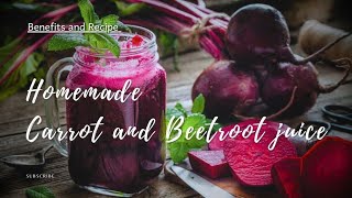 चुकंदर गाजर का जूस कैसे बनाएं?Carrot And Beetroot juice benefits?food health skincare healthy