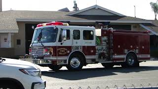 Fountain Valley FD Battalion 3 & (Reserve) Engine 31 Responding