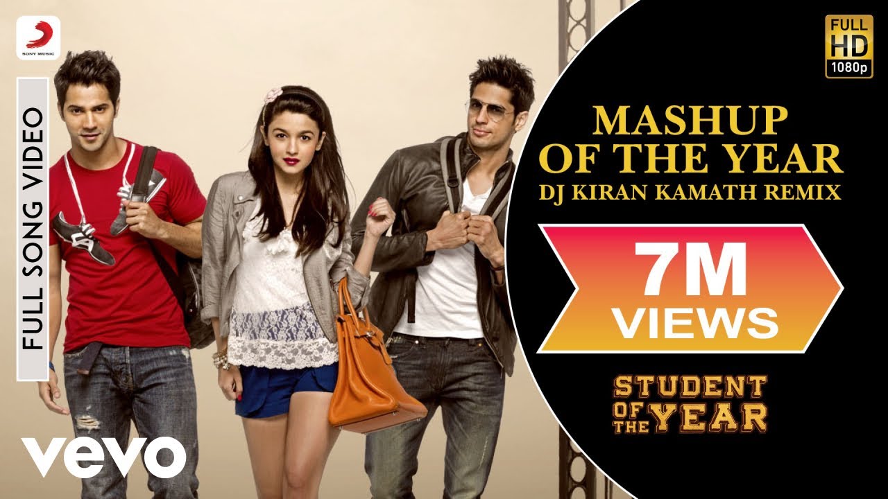 Mashup of the Year Remix Video - Student of the Year|Alia,Varun,Sidharth|Udit Narayan