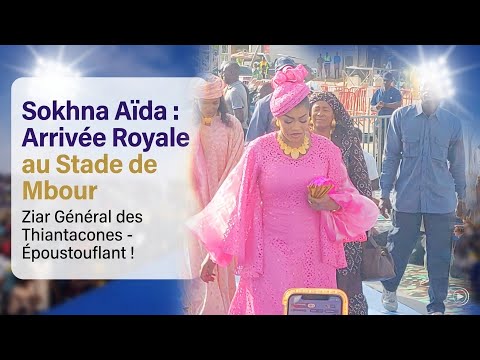 The majestic entrance of Sokhna Aïda in Mbour: General Ziar of the Thiantacones 😍🙌