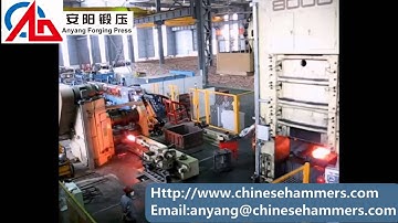 Roll Forging Machine, two sets Robot Manipulators, Press Machine