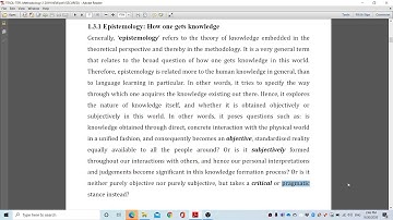 TESOL/TEFL Methodogy2: 2nd Lecture "Knowledge Acquisition & ELL"