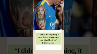 'Jesus is Powerful ' Lionel Messi #shorts #messi #fifa