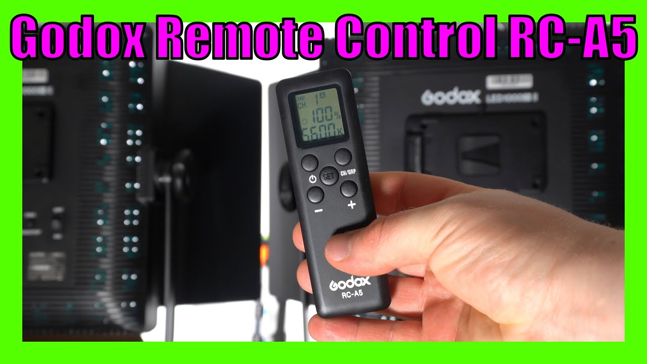 Godox Remote Control RC-A5 for LED 500/1000,P260,SL60/100/150/200 Unboxing and test with LED 1000Dii