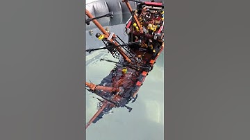 LEGO PIRATE SHIP SINKS #lego #pirates