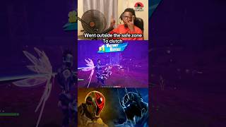 Outside safe zone clutch in Fortnite #videogame #gaming #gameplay #Fortnite #gamevictory