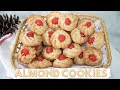 How to Make Italian Almond Cookies with Maraschino Cherries | Sicilian Pastry (ONLY 3 INGREDIENTS)