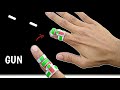 How to make paper ring gun  how to make paper gun  paper finger gun