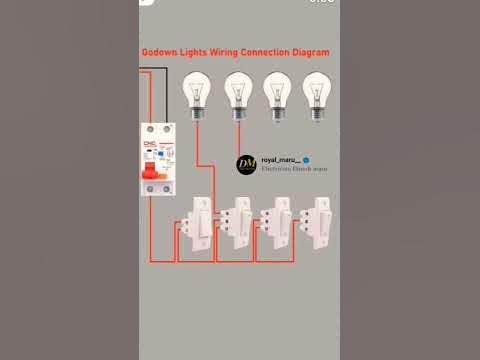 godown light wiring connection# diagram#short #@RP.electrician50m #