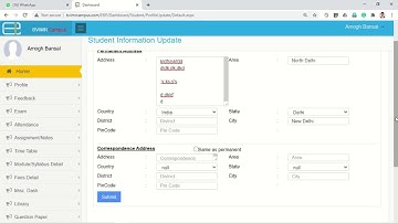 How to update profile(student) on www.bvimrcampus.com