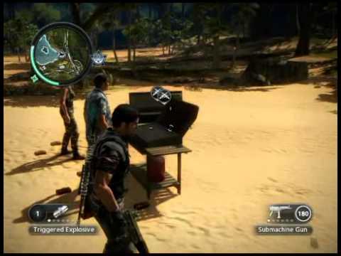 Just Cause 2 blowing up Sheldon and Kane with C4s