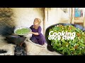 How To Cook Okra and Tomato Stew | Village Life Afghanistan