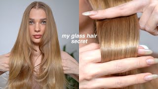 my glass haircare layering routine