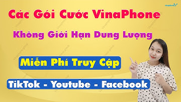 Các gói cước không giới hạn dung lượng VinaPhone - Miễn phí TikTok Youtube Facebook