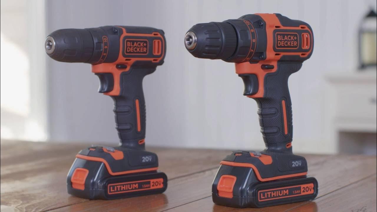 20V MAX* Lithium Drills from BLACK+DECKER 