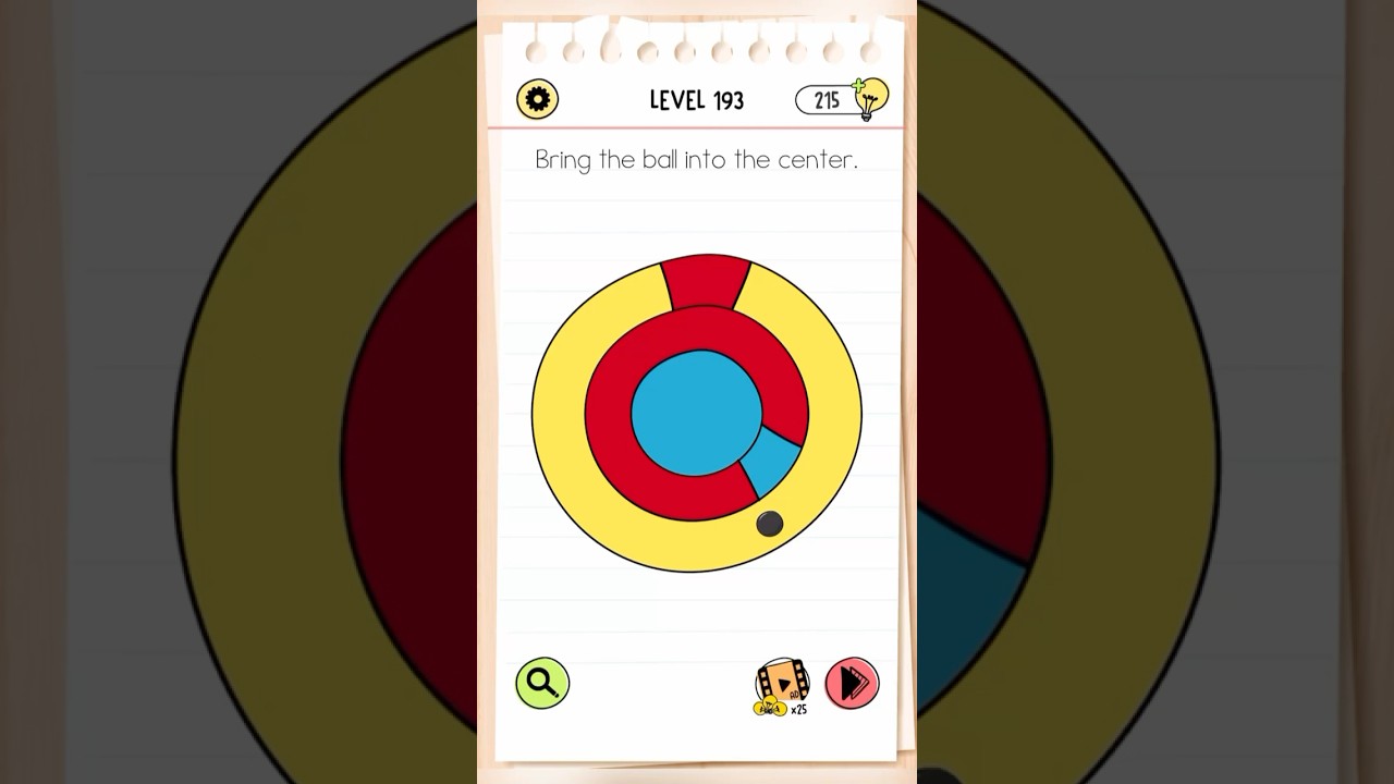 Brain Test All-Star Level 193 bring the ball into the center 