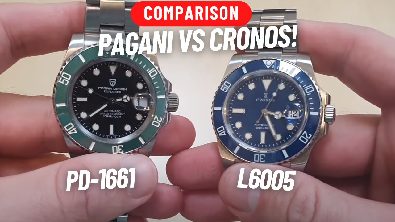 PAGANI DESIGN PD-1661 VS CRONOS L6005 - YouTube PAGANI DESIGN PD-1661 VS CRONOS L6005 - YouTube