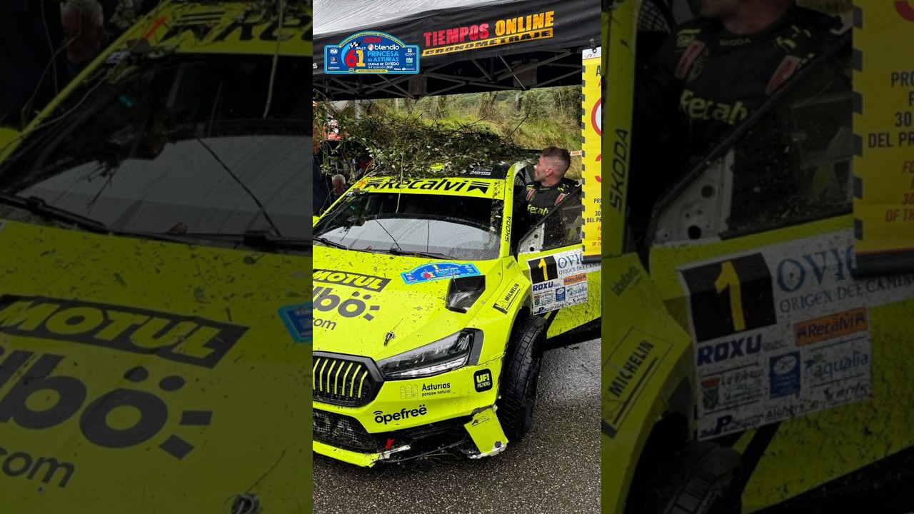 Problemas para Cohete Suárez en el 61º Rally Princesa de Asturias 2024