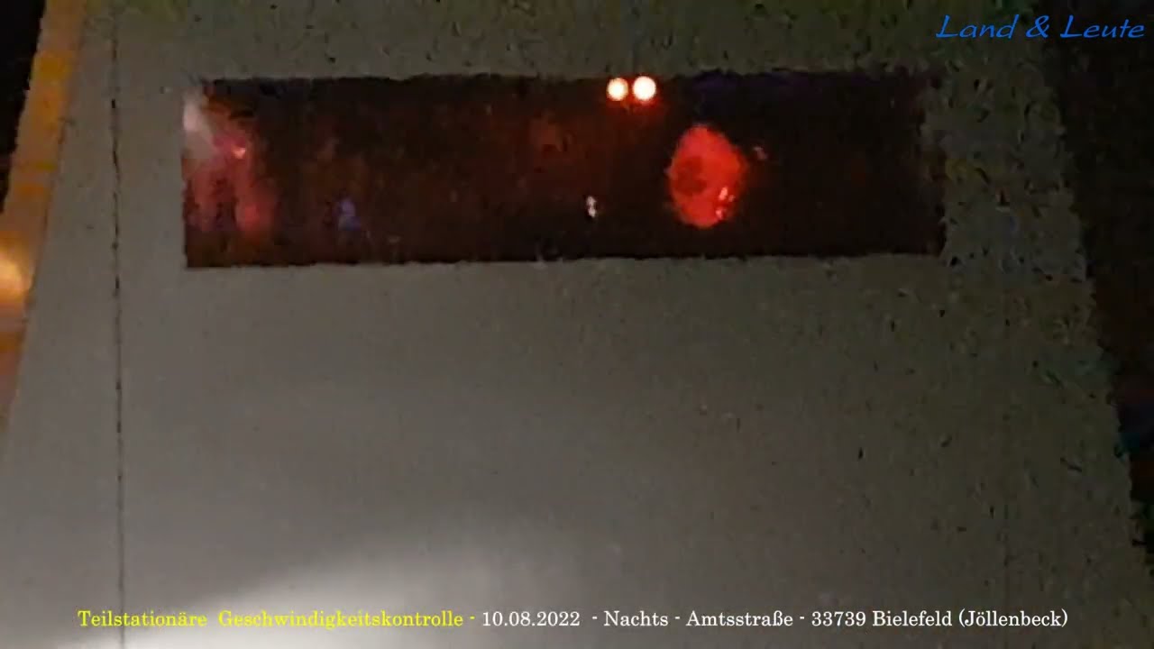 Nachts 30er-Zone, Blitzer Geschwindigkeitskontrolle Amtsstraße , 33739 Bielefeld-Jöllenbeck