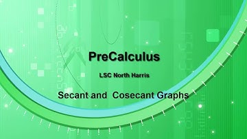 Graphing Secant and Cosecant