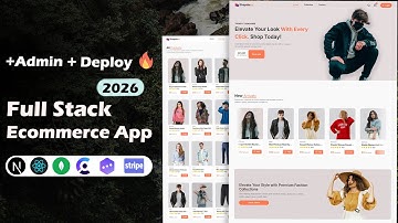 Build & Deploy Full Stack Ecommerce App With Seller Dashboard 2026 - Nextjs, Clerk, Inngest, Stripe