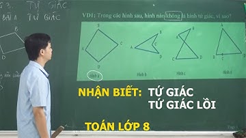 TOÁN 8 – NHẬN BIẾT TỨ GIÁC - TỨ GIÁC LỒI - TỔNG CÁC GÓC TRONG MỘT TỨ GIÁC. LÍ THUYẾT SGK MỚI