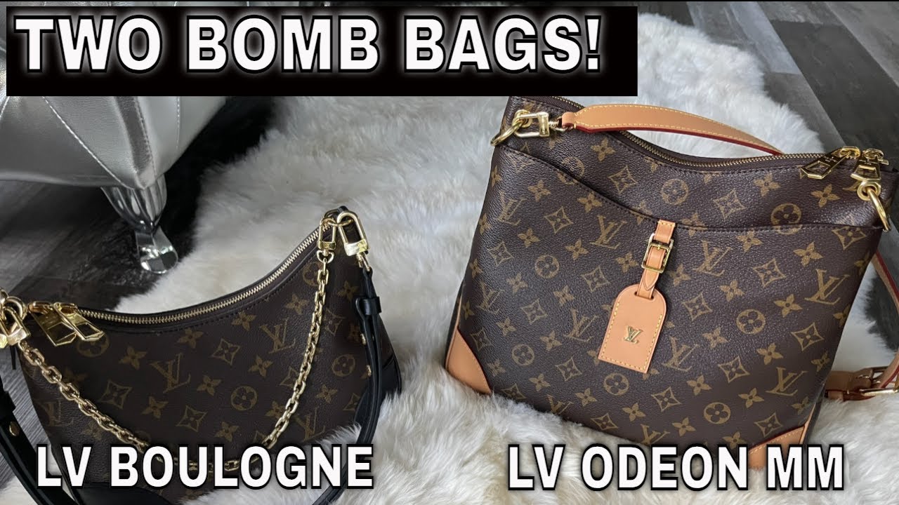 LV BOULOGNE NM + LOUIS VUITTON ODEON MM, TWO BOMB BAGS!