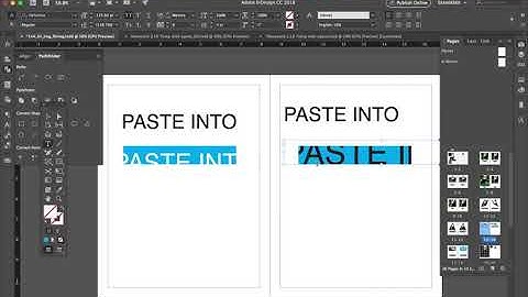 Indesign: Paste Into