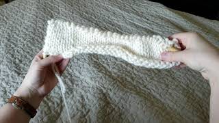 Picking up stitches - Piper Tote Bag Tutorial
