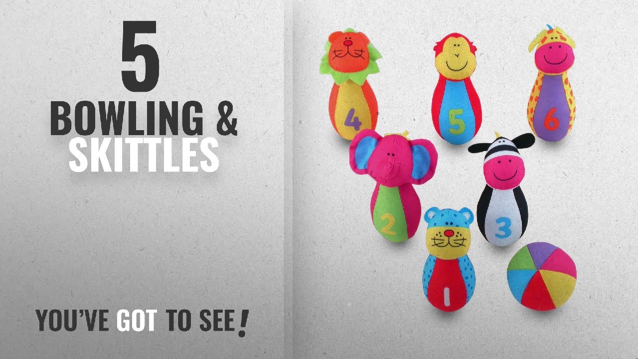 Top 10 Bowling & Skittles [2018]: Galt Toys Jungle Pals Skittles