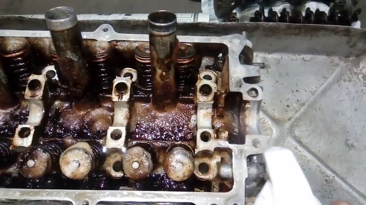 ГБЦ HC-EJ ч.1, чистка от угара