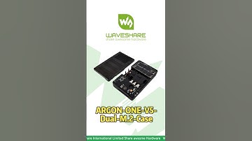 ARGON-ONE-V5-Dual-M.2-Case，Dual M.2 NVMe PCIe Slots，HDMI + Audio + USB #waveshare #raspberrypi