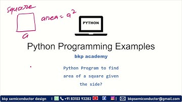 014: Find area of square python program