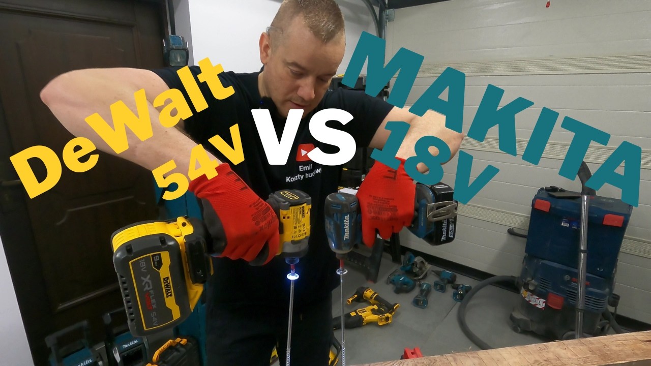 DeWalt 54V vs Makita18V Test Dekarza