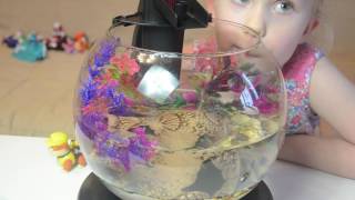 Аквариум tetra cascade globe, украшения, песок, ракушки и рыбка для аквариума. Делаем сами. Аквариум tetra cascade globe, украшения, песок, ракушки и рыбка для аквариума. Делаем сами.