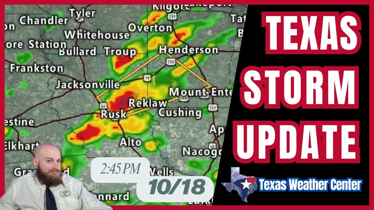 Severe Storms Ongoing in Texas | Tornado Watch until 9 PM - YouTube