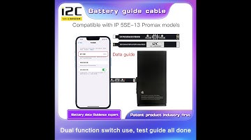 i2C Battery guide cable Tutorial， import battery date for Iphone battery modification